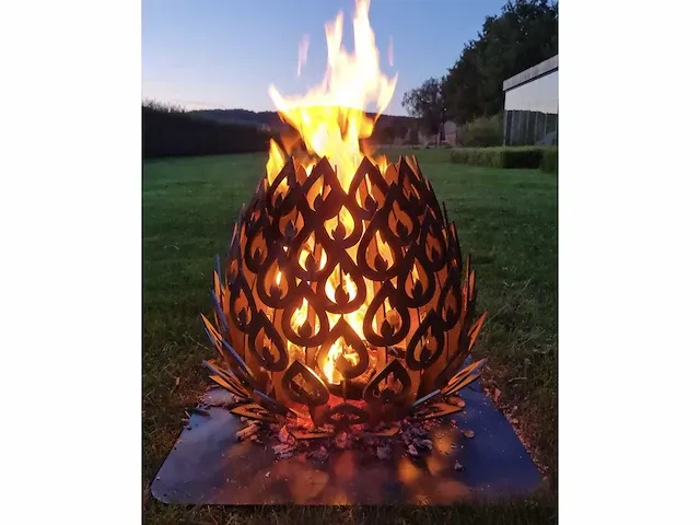 Vuurkorf cortenstaal handmade - afbeelding 2 van  8