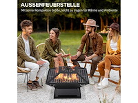 Vuurschaal met vonkenscherm, grill - afbeelding 4 van  6