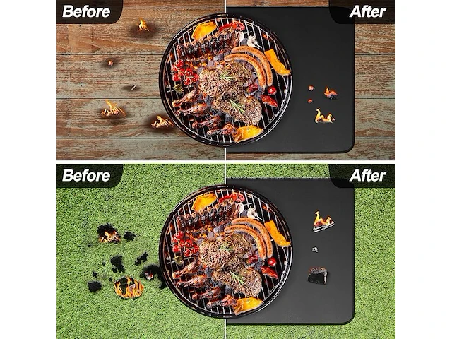 Vuurvaste vloerbescherming - grillmat - afbeelding 2 van  3