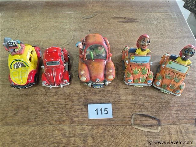 Vw deco 5 stuks - afbeelding 1 van  3
