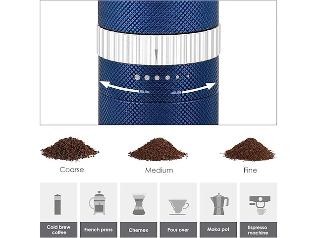 Vzaahu handmatige koffiemolen - afbeelding 3 van  5