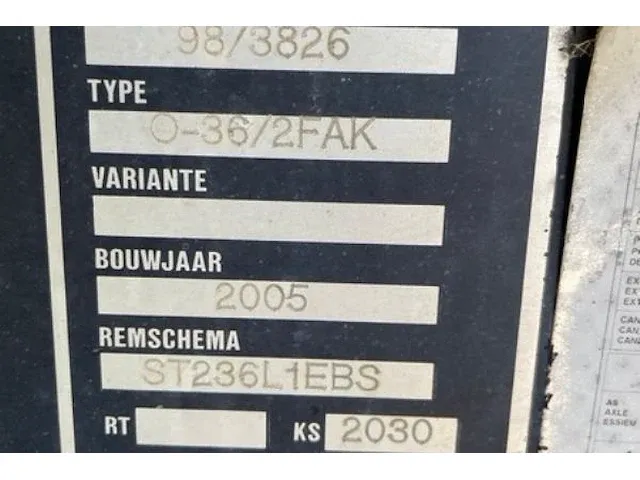 Wabco trailer stas type 0-36/2fak - afbeelding 2 van  12