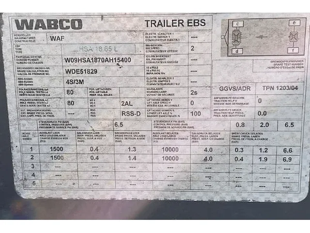 Wabco waf trailer - afbeelding 6 van  6