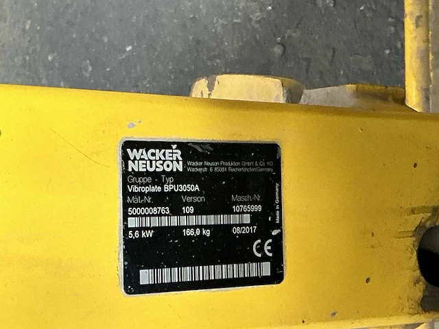 Wacker neuson trilplaat - afbeelding 5 van  5