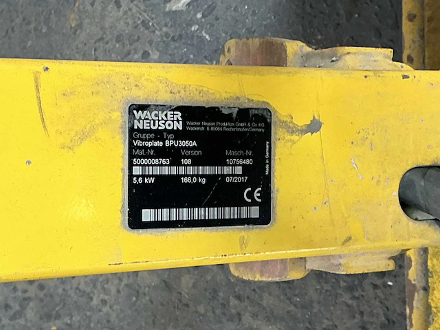 Wacker neuson trilplaat - afbeelding 5 van  5