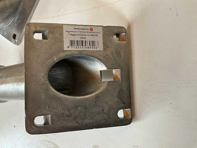 Waelbers vlaggenstokhouder aluminium (200x) - afbeelding 4 van  4