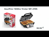 Wafelijzer tristar wf-2195 - afbeelding 1 van  1