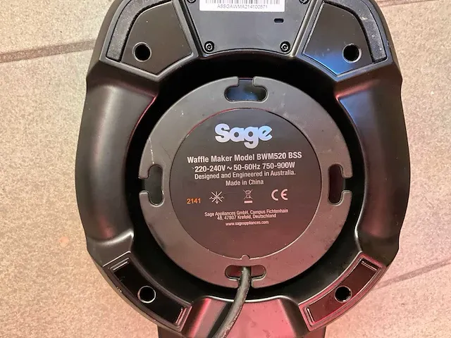 Wafelmaker sage bwm520 bss - afbeelding 2 van  4