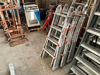 Wakü telescopische vouwladder (2x) - afbeelding 1 van  4