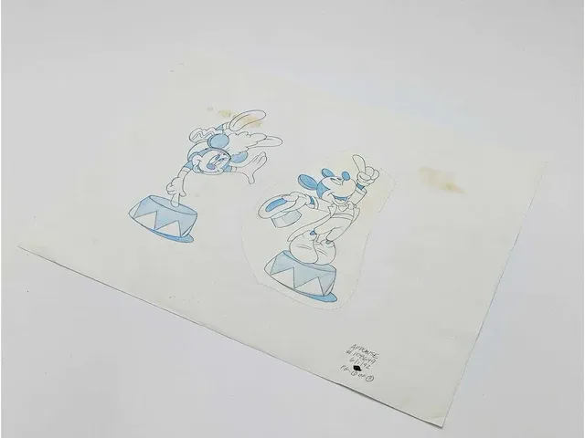 Walt disney studio, 1992 tekening, mickey en minnie - afbeelding 2 van  4