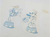 Walt disney studio, 1992 tekening, mickey en minnie - afbeelding 3 van  4