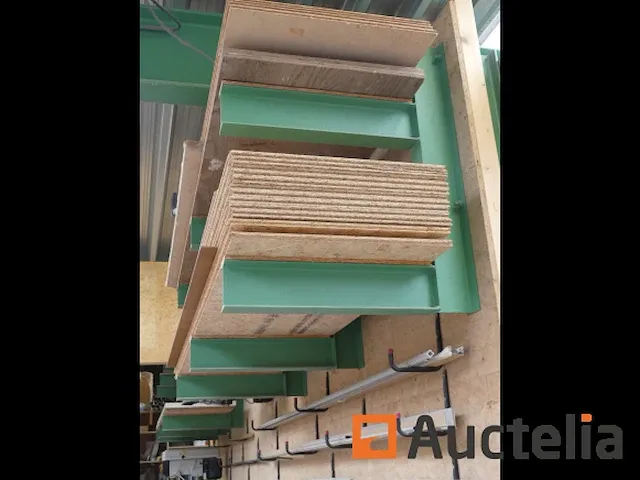 Wand gemonteerd metaal rack - afbeelding 2 van  4