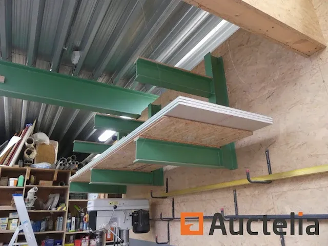 Wand gemonteerd metaal rack - afbeelding 3 van  4