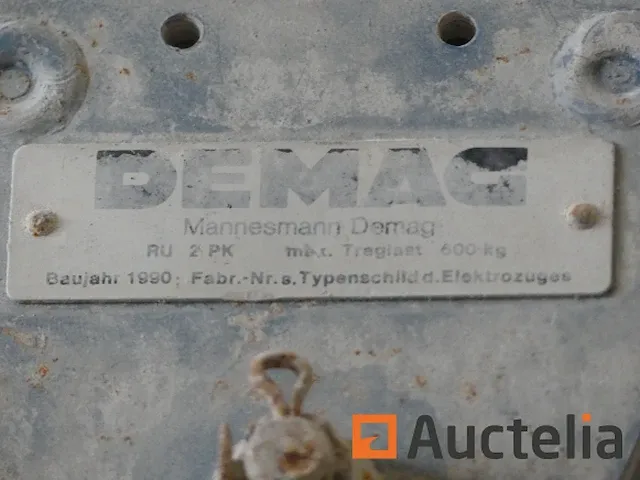 Wand hijsen zwenkraan 250 kg demag model onleesbaar - afbeelding 2 van  5