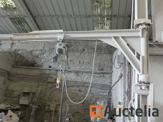 Wand hijsen zwenkraan 250 kg demag model onleesbaar - afbeelding 4 van  5