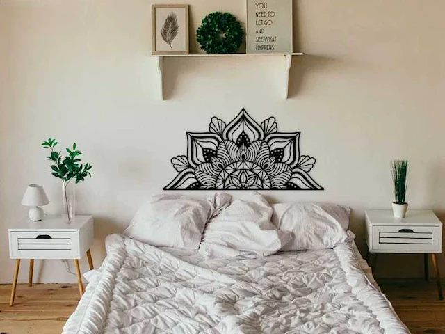 Wanddecoratie - metaal 160x81cm - afbeelding 1 van  5