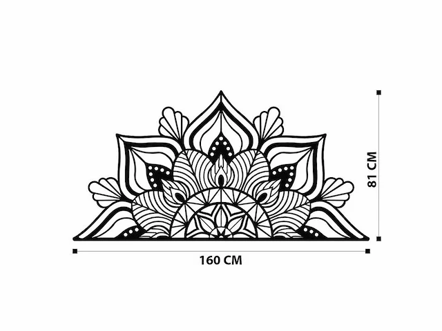 Wanddecoratie - metaal 160x81cm - afbeelding 5 van  5