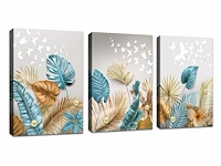 Wanddecoratie 3panelen - afbeelding 1 van  2