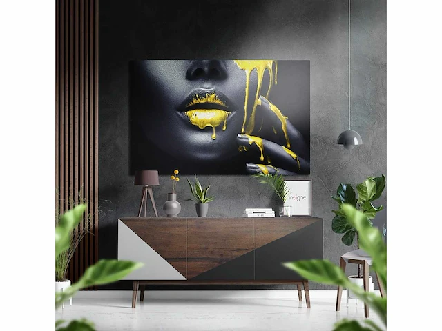 Wanddecoratie van geborsteld aluminium - afbeelding 1 van  3