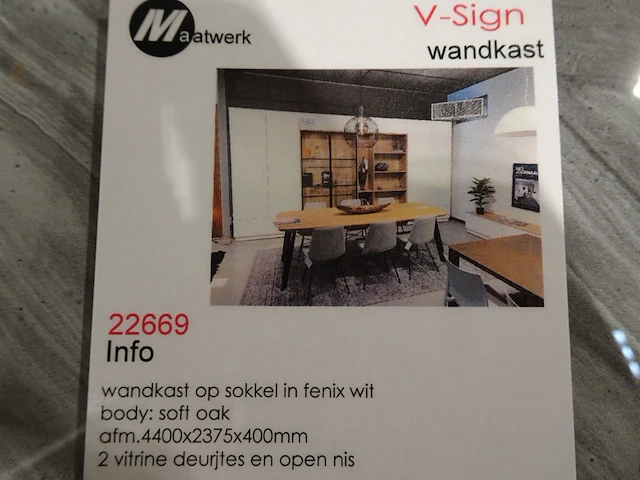 Wandkast op sokkel - afbeelding 7 van  8