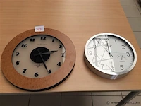 Wandklok 2stuks - afbeelding 1 van  3