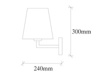 Wandlamp - 1 gouden lamp (x2) - afbeelding 4 van  5