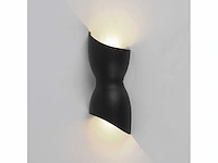 Wandlamp - led – warm wit 3500k – zwart (10x) - afbeelding 1 van  3