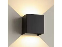 Wandlamp - tweerichtings led – kubus – 2 x 5w – 900 lm (6x) - afbeelding 2 van  5