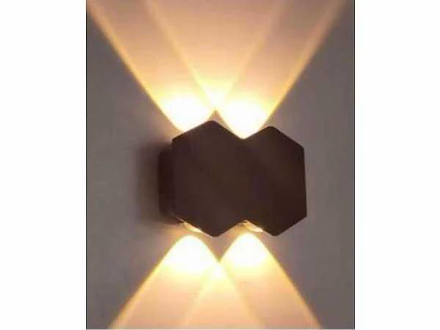 Wandlamp 4w led up/down – zwart (20x) - afbeelding 2 van  6