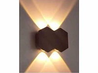 Wandlamp 4w led up/down – zwart (20x) - afbeelding 2 van  6