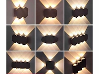 Wandlamp 4w led up/down – zwart (20x) - afbeelding 5 van  6