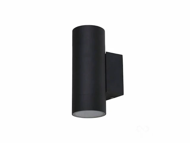 Wandlamp cilinder gu10 duo fitting zand zwart waterdicht - afbeelding 1 van  1