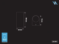 Wandlamp gu10 duo fitting waterdicht (20x) - afbeelding 4 van  4