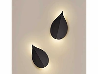 Wandlamp led – warm wit 3500k – zwart (10x) - afbeelding 1 van  4