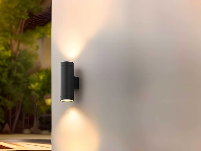 Wandlamp modern gu10 duo fitting waterdicht (10x) - afbeelding 1 van  4