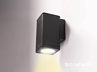 Wandlamp rechthoekig gu10 fitting zand zwart waterdicht - afbeelding 2 van  6