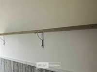 Wandplank met gietijzeren dragers - afbeelding 3 van  4