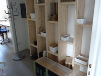 Wandrek in hout + kapstok - afbeelding 2 van  3