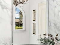 Wandspiegel zilver frame 60x80 - afbeelding 1 van  3