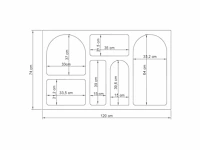 Wandtafel - 120 cm - wit - afbeelding 8 van  9