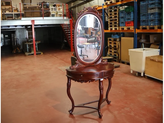 Wandtafel met spiegel - afbeelding 1 van  4
