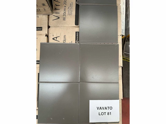 Wandtegel 37m2 vitra graphite grey 20x20cm - afbeelding 3 van  4