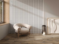 Wandtegel 48m2 ovale grijs glanzend 7,5x30cm - afbeelding 1 van  4