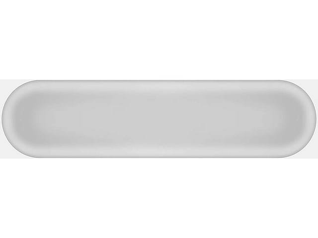 Wandtegel 48m2 ovale grijs glanzend 7,5x30cm - afbeelding 2 van  4