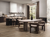 Wandtegel 48m2 ovale grijs glanzend 7,5x30cm - afbeelding 4 van  4