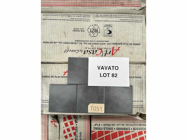 Wandtegel 53m2 art casa by comedyl aquerello anthracite 10x10cm - afbeelding 3 van  3