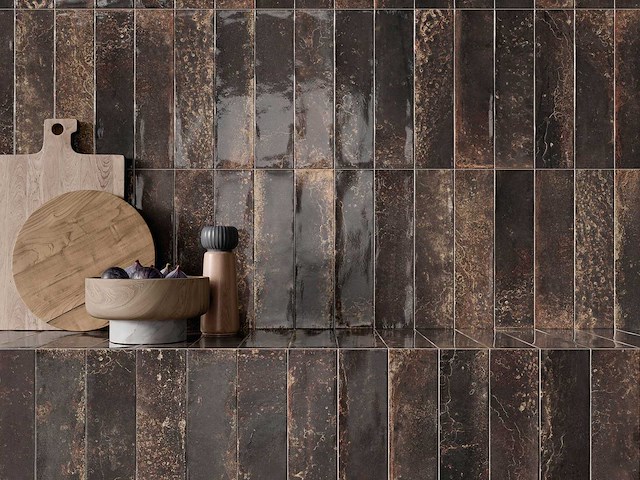 Wandtegels 48m² industrieel koper glanzend 7,5x30cm - afbeelding 5 van  5