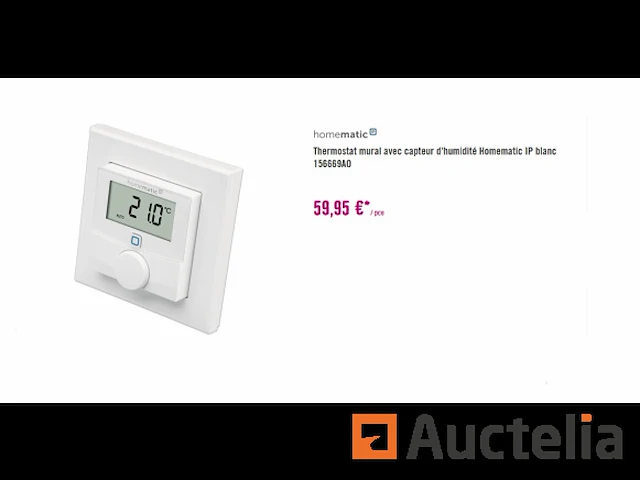 Wandthermostaat met vochtigheidssensor homematic ip 156669a0 - afbeelding 1 van  1