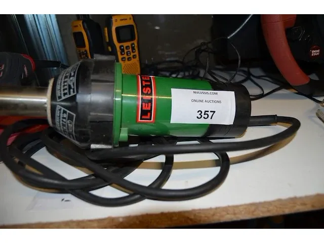 Warmeluchtblazer leister , hoekschuurder skil, walki talki set top com - afbeelding 2 van  7