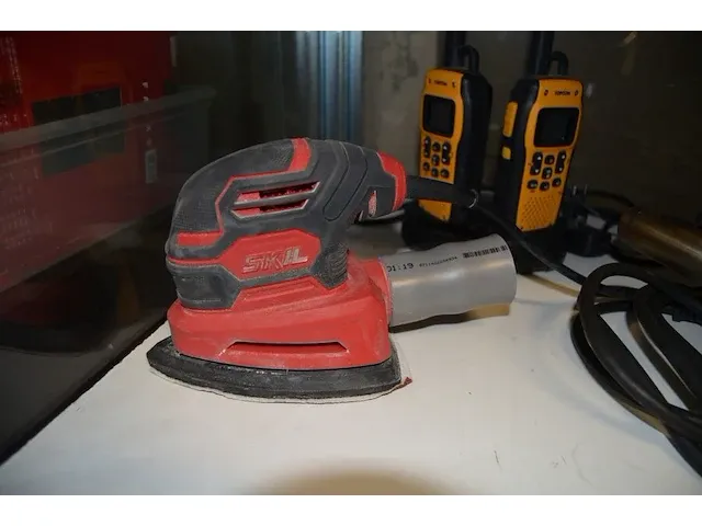 Warmeluchtblazer leister , hoekschuurder skil, walki talki set top com - afbeelding 5 van  7